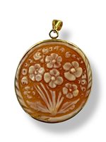 Pendant Mandile 1922 Woman Cammei  in Silver Conchiglia 2MCICM68